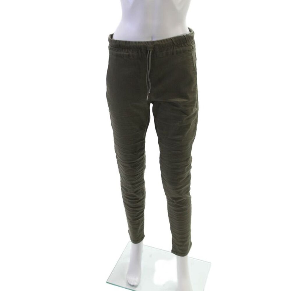 Flog Women Green Jogger Pants Cotton Drawstring Size 29